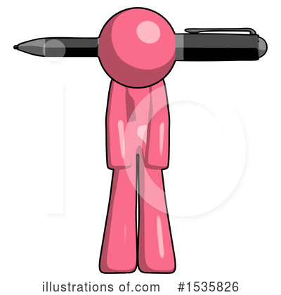 Royalty-Free (RF) Pink Design Mascot Clipart Illustration by Leo Blanchette - Stock Sample #1535826