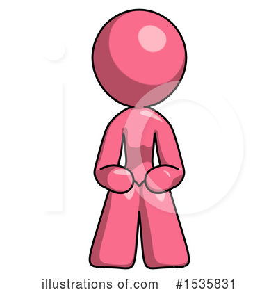 Royalty-Free (RF) Pink Design Mascot Clipart Illustration by Leo Blanchette - Stock Sample #1535831