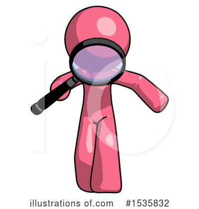 Royalty-Free (RF) Pink Design Mascot Clipart Illustration by Leo Blanchette - Stock Sample #1535832