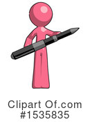 Pink Design Mascot Clipart #1535835 by Leo Blanchette