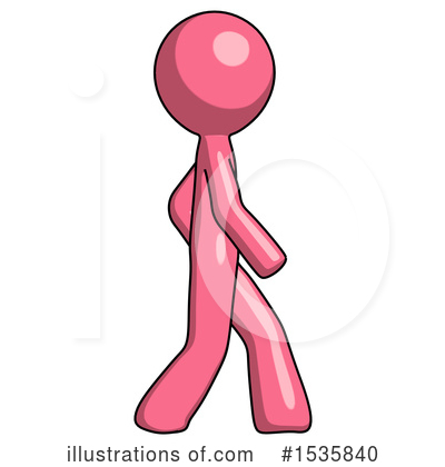 Royalty-Free (RF) Pink Design Mascot Clipart Illustration by Leo Blanchette - Stock Sample #1535840