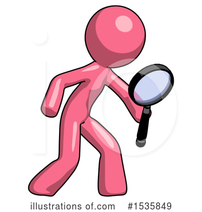 Royalty-Free (RF) Pink Design Mascot Clipart Illustration by Leo Blanchette - Stock Sample #1535849