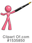 Pink Design Mascot Clipart #1535850 by Leo Blanchette