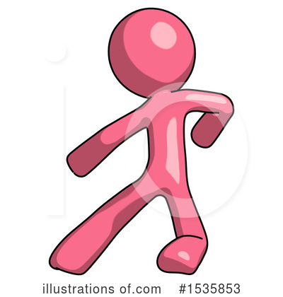 Royalty-Free (RF) Pink Design Mascot Clipart Illustration by Leo Blanchette - Stock Sample #1535853
