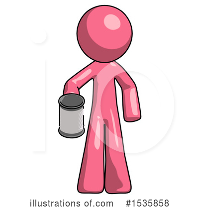 Royalty-Free (RF) Pink Design Mascot Clipart Illustration by Leo Blanchette - Stock Sample #1535858