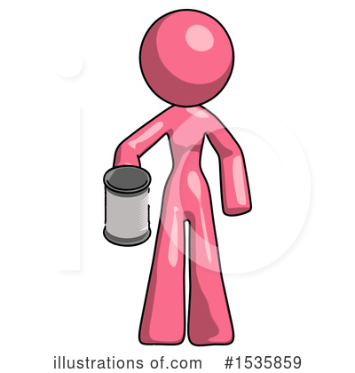 Royalty-Free (RF) Pink Design Mascot Clipart Illustration by Leo Blanchette - Stock Sample #1535859