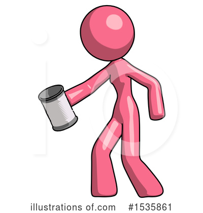 Royalty-Free (RF) Pink Design Mascot Clipart Illustration by Leo Blanchette - Stock Sample #1535861