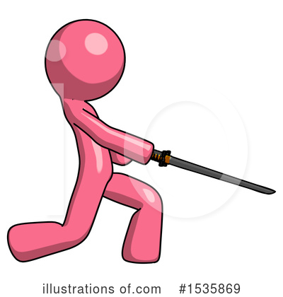 Royalty-Free (RF) Pink Design Mascot Clipart Illustration by Leo Blanchette - Stock Sample #1535869