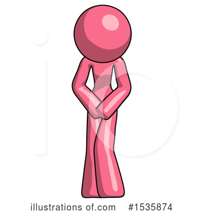 Royalty-Free (RF) Pink Design Mascot Clipart Illustration by Leo Blanchette - Stock Sample #1535874