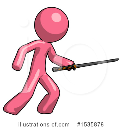 Royalty-Free (RF) Pink Design Mascot Clipart Illustration by Leo Blanchette - Stock Sample #1535876