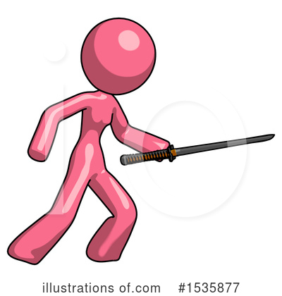 Royalty-Free (RF) Pink Design Mascot Clipart Illustration by Leo Blanchette - Stock Sample #1535877