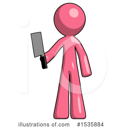 Royalty-Free (RF) Pink Design Mascot Clipart Illustration by Leo Blanchette - Stock Sample #1535884