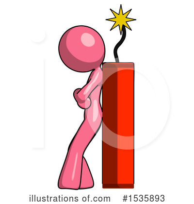 Royalty-Free (RF) Pink Design Mascot Clipart Illustration by Leo Blanchette - Stock Sample #1535893