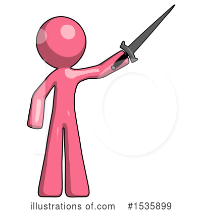 Royalty-Free (RF) Pink Design Mascot Clipart Illustration by Leo Blanchette - Stock Sample #1535899