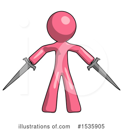 Royalty-Free (RF) Pink Design Mascot Clipart Illustration by Leo Blanchette - Stock Sample #1535905