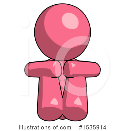 Royalty-Free (RF) Pink Design Mascot Clipart Illustration by Leo Blanchette - Stock Sample #1535914