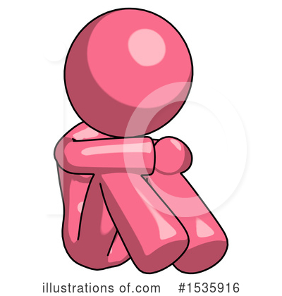 Royalty-Free (RF) Pink Design Mascot Clipart Illustration by Leo Blanchette - Stock Sample #1535916