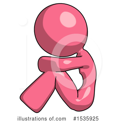 Royalty-Free (RF) Pink Design Mascot Clipart Illustration by Leo Blanchette - Stock Sample #1535925