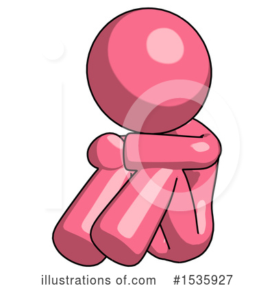 Royalty-Free (RF) Pink Design Mascot Clipart Illustration by Leo Blanchette - Stock Sample #1535927