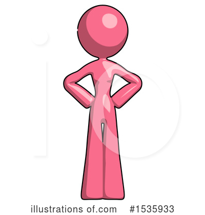Royalty-Free (RF) Pink Design Mascot Clipart Illustration by Leo Blanchette - Stock Sample #1535933