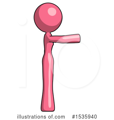 Royalty-Free (RF) Pink Design Mascot Clipart Illustration by Leo Blanchette - Stock Sample #1535940
