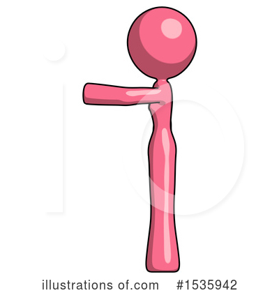 Royalty-Free (RF) Pink Design Mascot Clipart Illustration by Leo Blanchette - Stock Sample #1535942