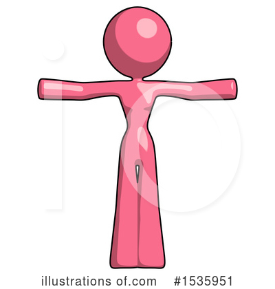 Royalty-Free (RF) Pink Design Mascot Clipart Illustration by Leo Blanchette - Stock Sample #1535951