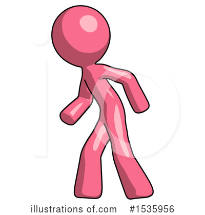 Royalty-Free (RF) Pink Design Mascot Clipart Illustration by Leo Blanchette - Stock Sample #1535956