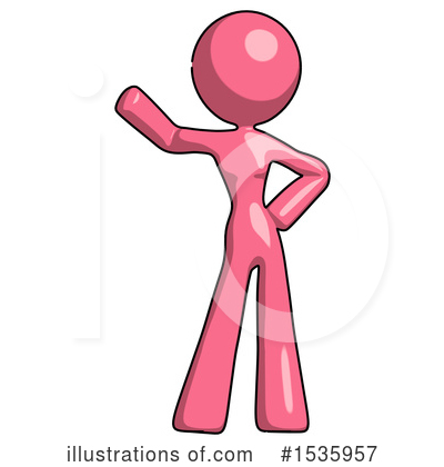 Royalty-Free (RF) Pink Design Mascot Clipart Illustration by Leo Blanchette - Stock Sample #1535957