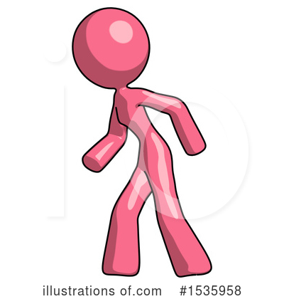 Royalty-Free (RF) Pink Design Mascot Clipart Illustration by Leo Blanchette - Stock Sample #1535958