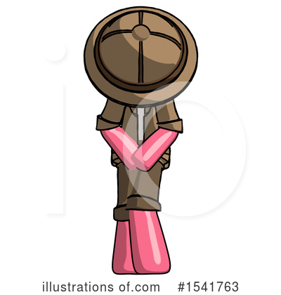 Royalty-Free (RF) Pink Design Mascot Clipart Illustration by Leo Blanchette - Stock Sample #1541763