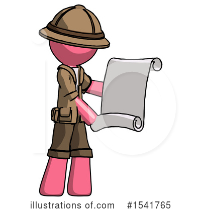 Royalty-Free (RF) Pink Design Mascot Clipart Illustration by Leo Blanchette - Stock Sample #1541765