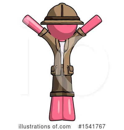 Royalty-Free (RF) Pink Design Mascot Clipart Illustration by Leo Blanchette - Stock Sample #1541767