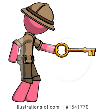 Royalty-Free (RF) Pink Design Mascot Clipart Illustration by Leo Blanchette - Stock Sample #1541776