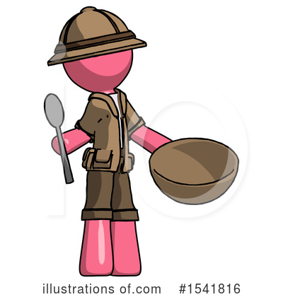 Royalty-Free (RF) Pink Design Mascot Clipart Illustration by Leo Blanchette - Stock Sample #1541816