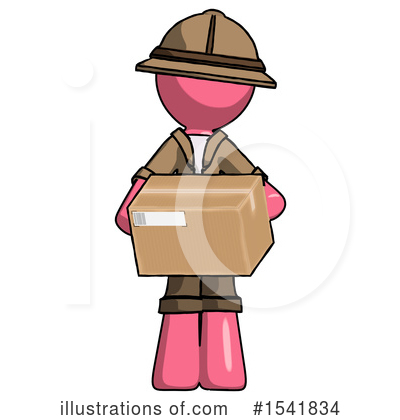 Royalty-Free (RF) Pink Design Mascot Clipart Illustration by Leo Blanchette - Stock Sample #1541834