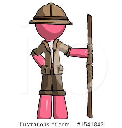 Royalty-Free (RF) Pink Design Mascot Clipart Illustration by Leo Blanchette - Stock Sample #1541843