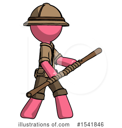 Royalty-Free (RF) Pink Design Mascot Clipart Illustration by Leo Blanchette - Stock Sample #1541846