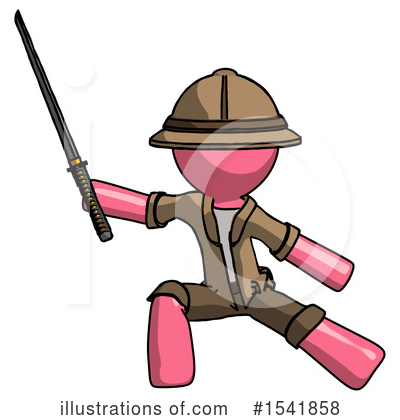Royalty-Free (RF) Pink Design Mascot Clipart Illustration by Leo Blanchette - Stock Sample #1541858