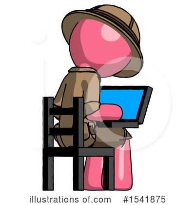 Royalty-Free (RF) Pink Design Mascot Clipart Illustration by Leo Blanchette - Stock Sample #1541875