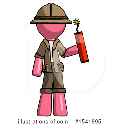 Royalty-Free (RF) Pink Design Mascot Clipart Illustration by Leo Blanchette - Stock Sample #1541895