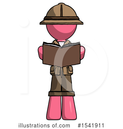 Royalty-Free (RF) Pink Design Mascot Clipart Illustration by Leo Blanchette - Stock Sample #1541911