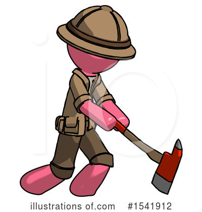 Royalty-Free (RF) Pink Design Mascot Clipart Illustration by Leo Blanchette - Stock Sample #1541912