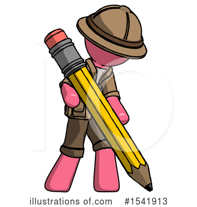 Royalty-Free (RF) Pink Design Mascot Clipart Illustration by Leo Blanchette - Stock Sample #1541913