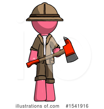 Royalty-Free (RF) Pink Design Mascot Clipart Illustration by Leo Blanchette - Stock Sample #1541916