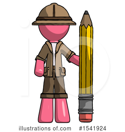 Royalty-Free (RF) Pink Design Mascot Clipart Illustration by Leo Blanchette - Stock Sample #1541924