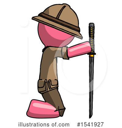 Royalty-Free (RF) Pink Design Mascot Clipart Illustration by Leo Blanchette - Stock Sample #1541927
