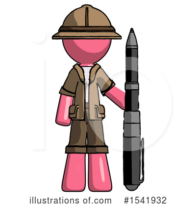 Royalty-Free (RF) Pink Design Mascot Clipart Illustration by Leo Blanchette - Stock Sample #1541932