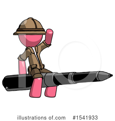 Royalty-Free (RF) Pink Design Mascot Clipart Illustration by Leo Blanchette - Stock Sample #1541933