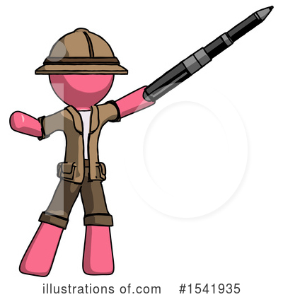 Royalty-Free (RF) Pink Design Mascot Clipart Illustration by Leo Blanchette - Stock Sample #1541935